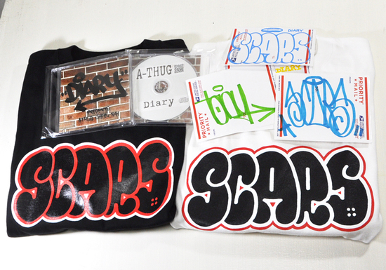 SCARS-DIARY-POPUP-at-RAH--SCARS-SS-T-SHIRTS-MIX-TAPE-HANDMADE-STICKERS-SET-Limited-Edition.jpg