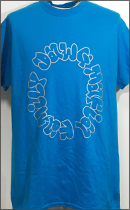 Other Brand - DMF × MOSU T-shirt -T.Blue/Silver-